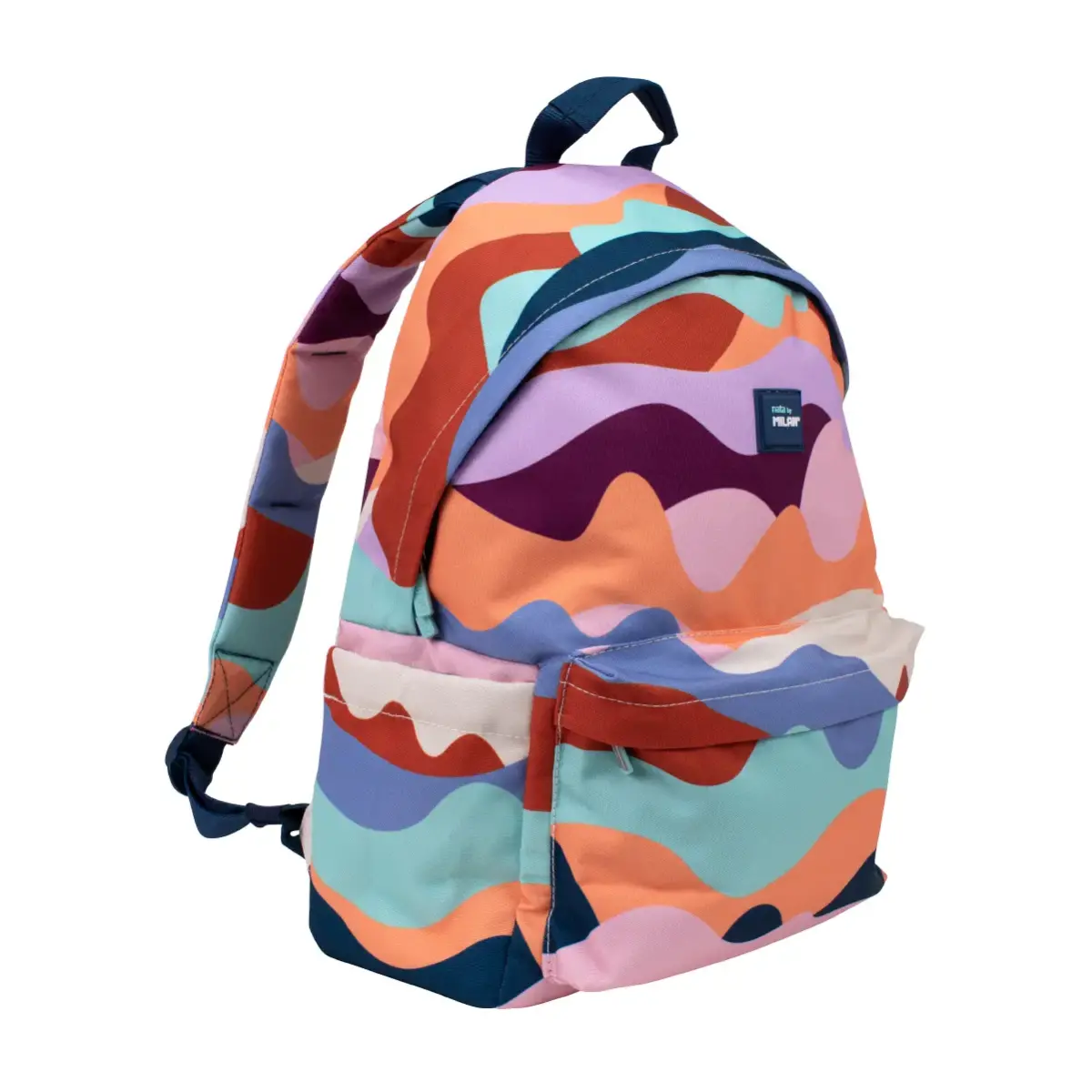 Sac à dos scolaire classique 2 fermetures éclair (22 L) série The Fun, multicolore