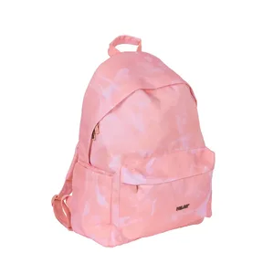Sac à dos scolaire classique 2 fermetures éclair (22 L) Lava collection, rose