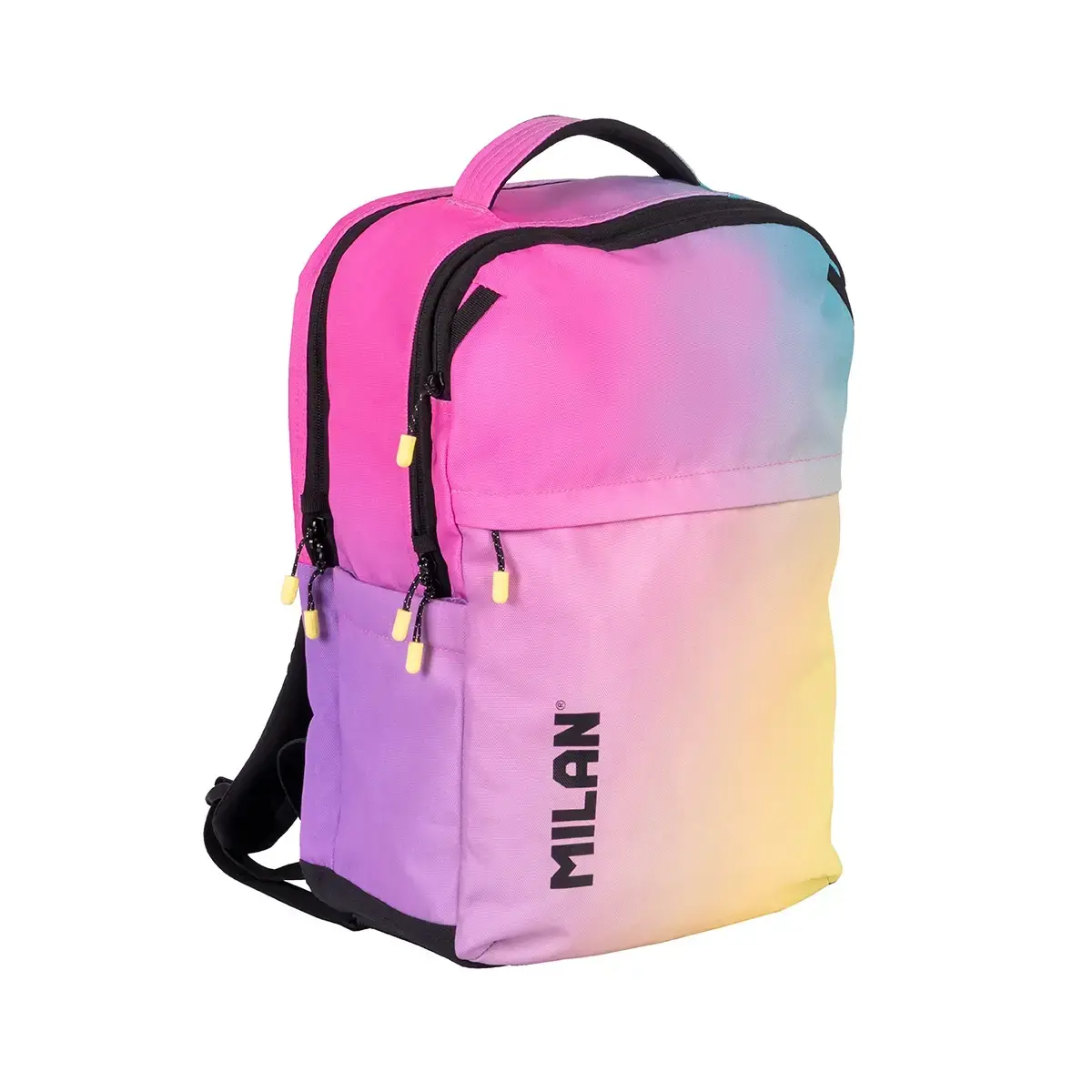 Sac à dos 5 compartiments (25L) collection Sunset, noir