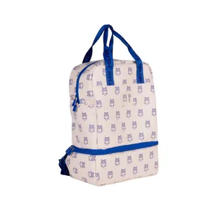 Sac à dos pour enfants (9,5L) avec compartiment isotherme (2 L),collection 460 since 1918, beige