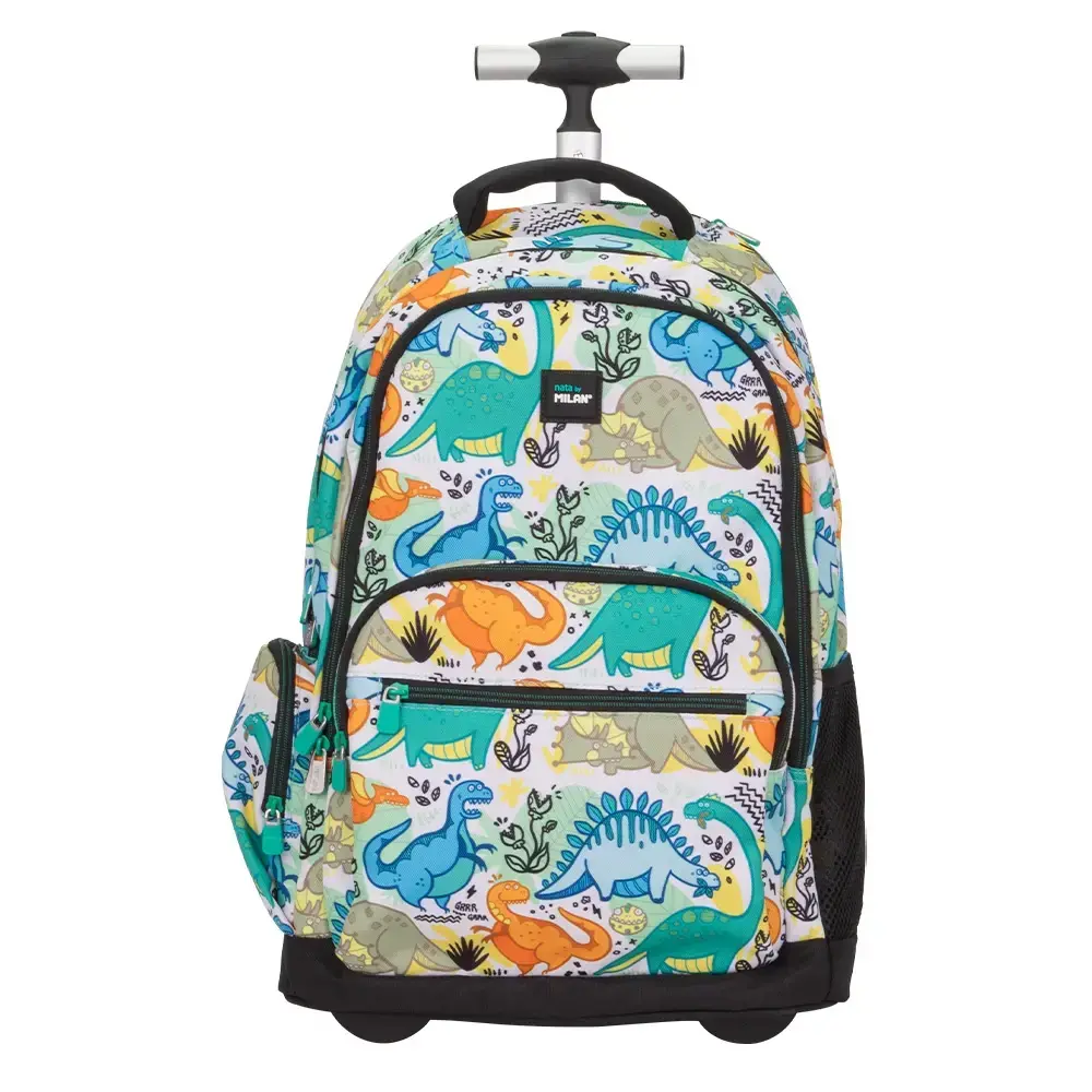 Sac à dos à roulettes et 6 fermetures éclair (25 L) série spéciale Dinos