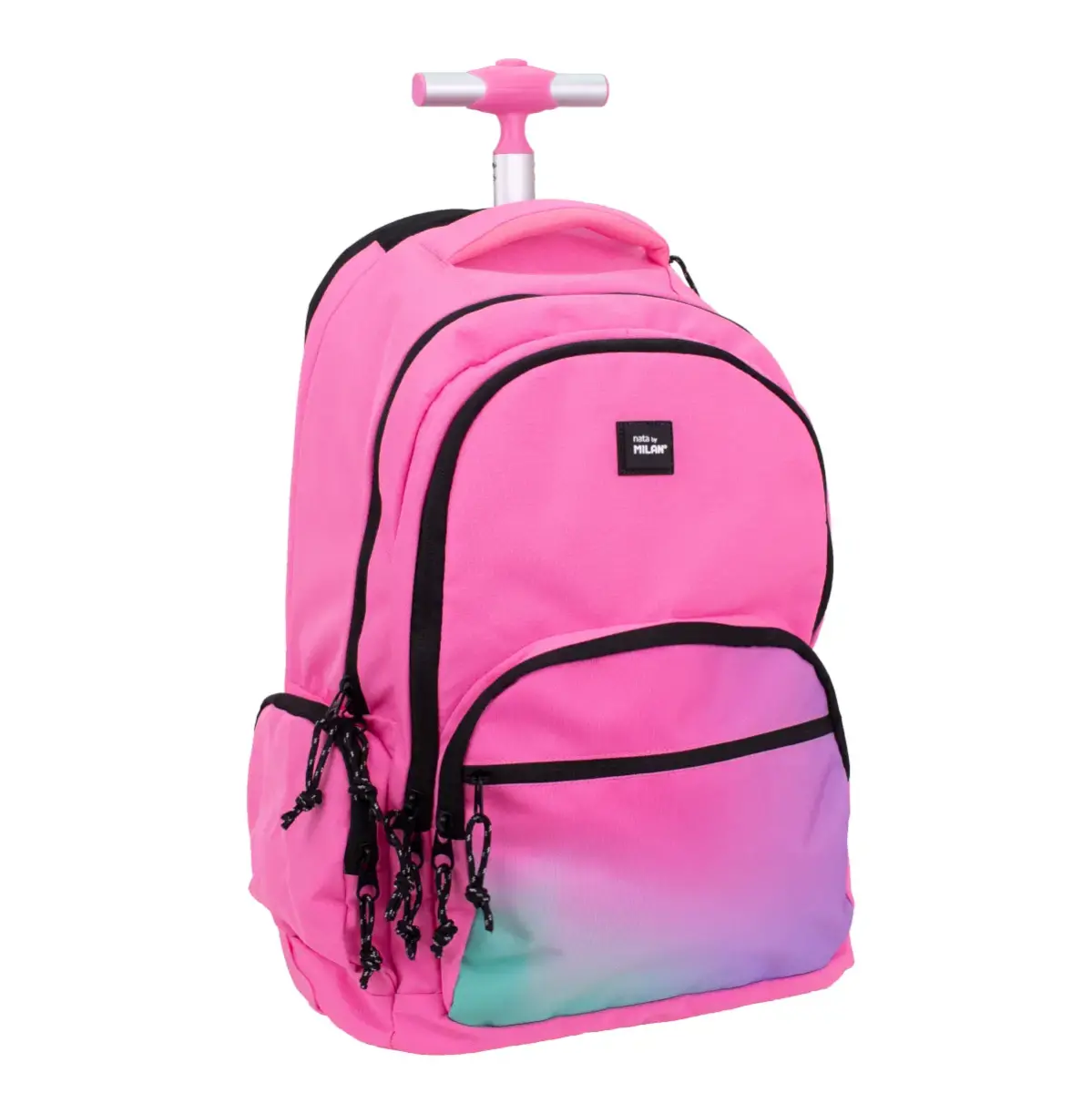Sac à dos avec roues 25 L série Sunset, rose