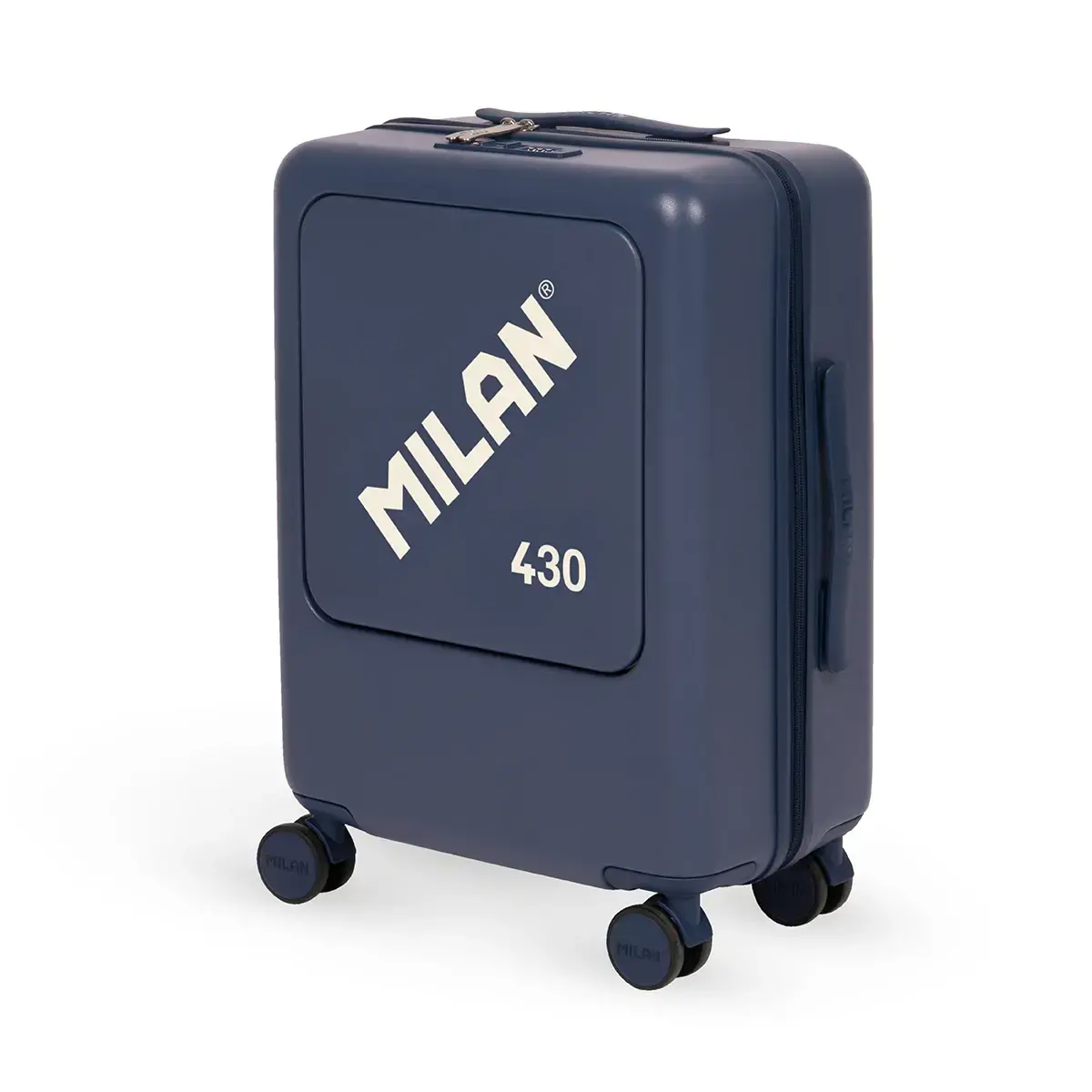 Valise cabine rigide 55 cm, MILAN 430 since 1918, bleu