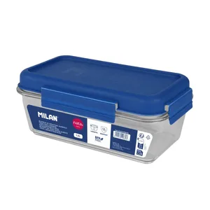 Boîte alimentaire hermétique rectangulaire en tritan 1,2 L MILAN nata® 624, bleue