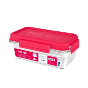 Boîte alimentaire hermétique rectangulaire en tritan 1,2 L MILAN nata® 624, rose