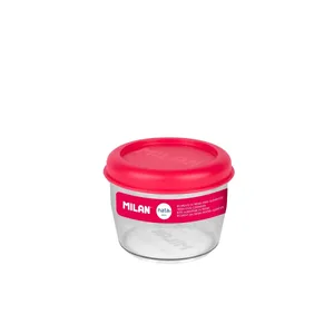 Boîte alimentaire hermétique ronde en tritan 0,5 L MILAN nata® 624, rose