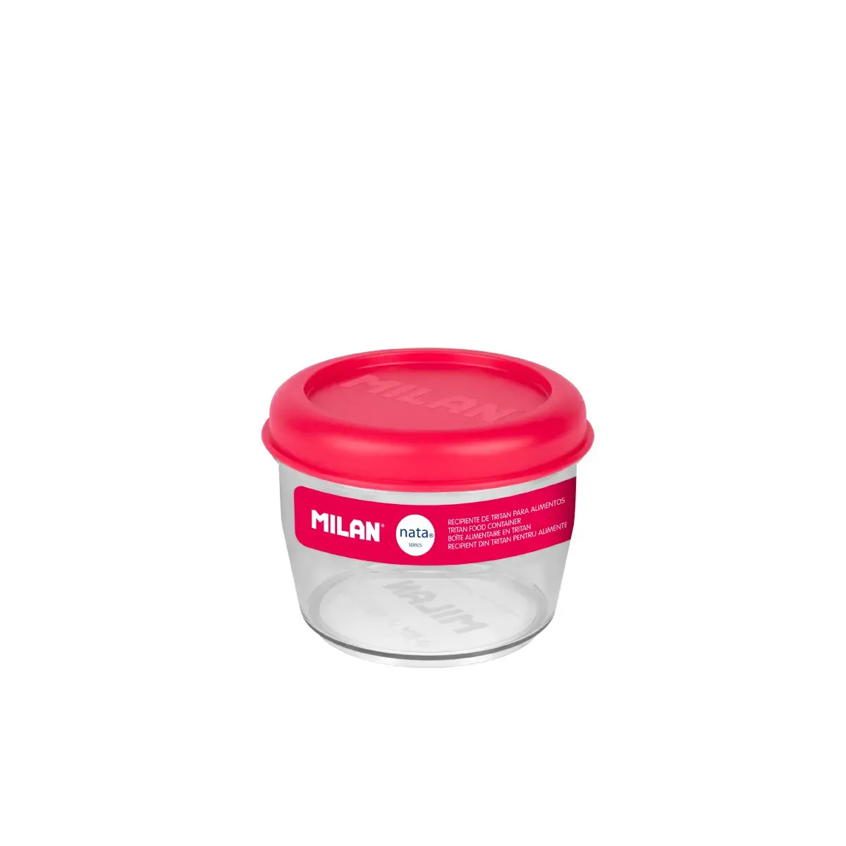 Boîte alimentaire hermétique ronde en tritan 0,5 L MILAN nata® 624, rose