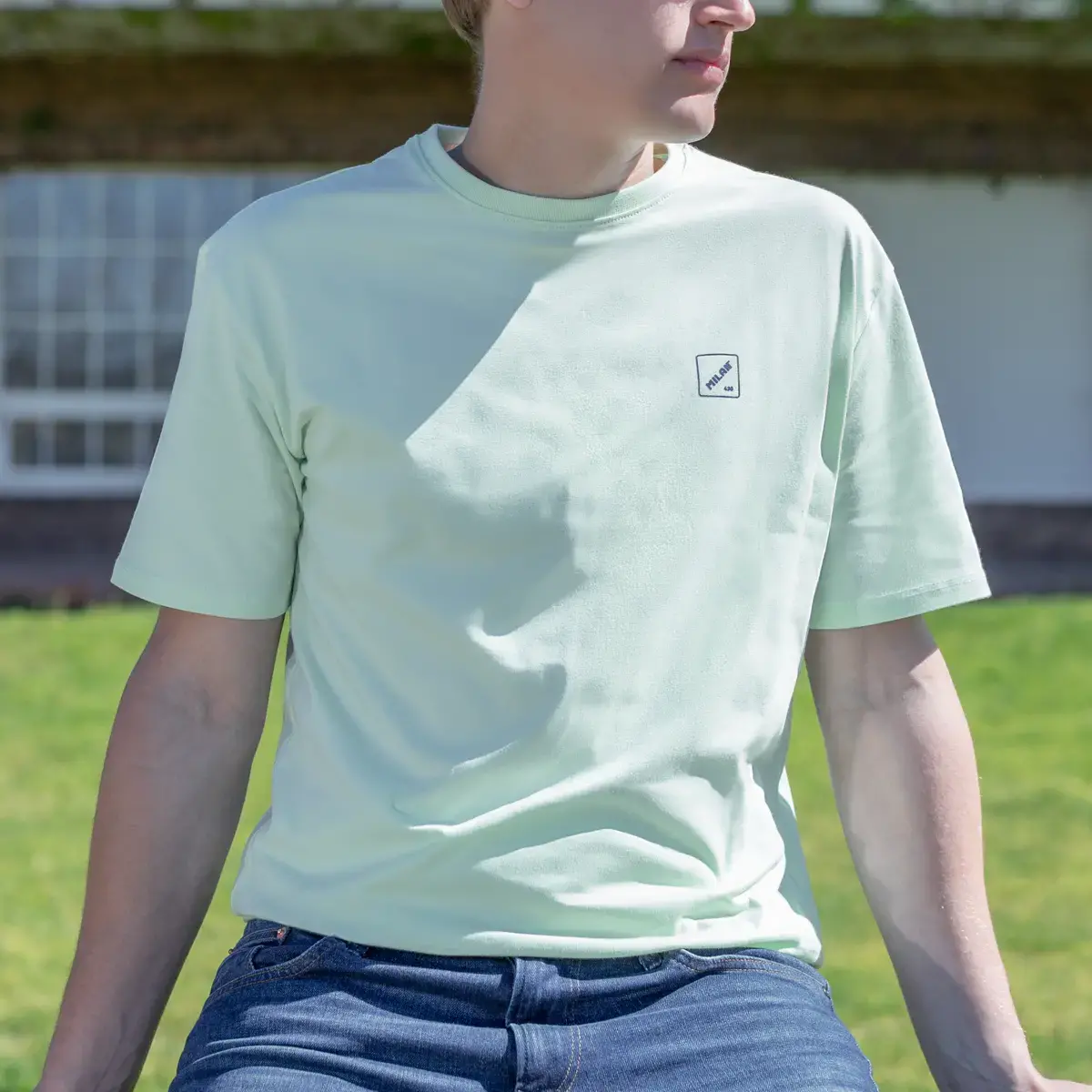 Tee-shirt manches courtes homme Slim Fit, collection 430 since 1918, vert (taille S)
