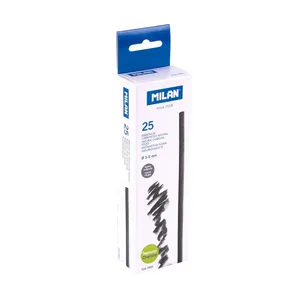 Boîte 25 bâtonnets de fusain d’aulne cylindrique Ø 3-5 mm
