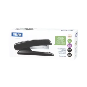 Agrafeuse métallique noire, corps en plastique (base 12,5 cm)
