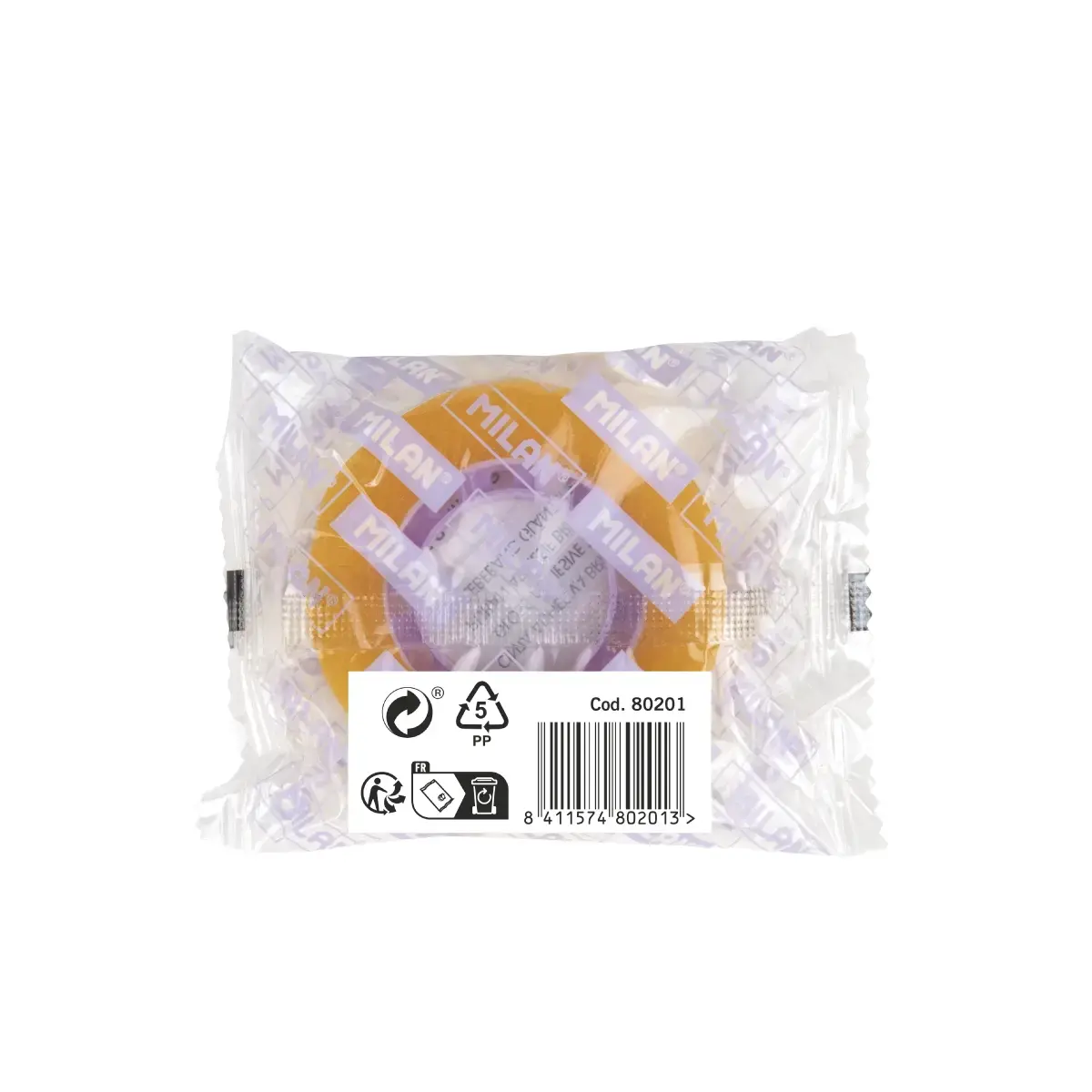 Ruban adhésif (jaune transparent) 12 mm x 33 m
