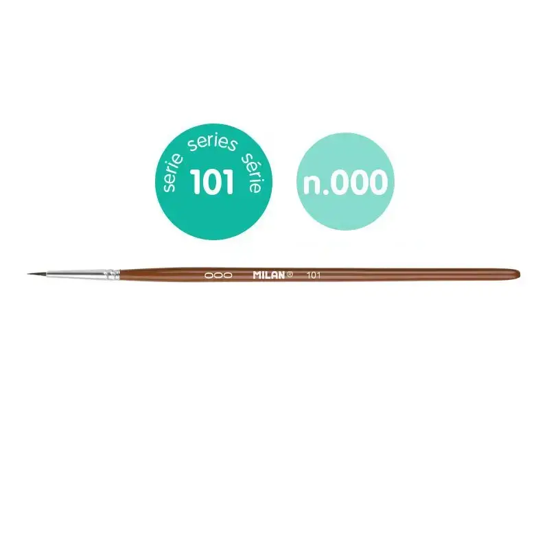 Sachet 12 pinceaux scolaires ronds série 101 nº 000