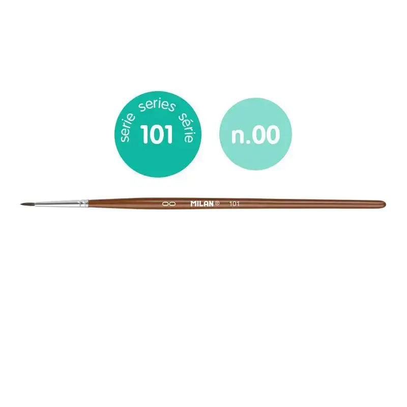Sachet 12 pinceaux scolaires ronds série 101 nº 00