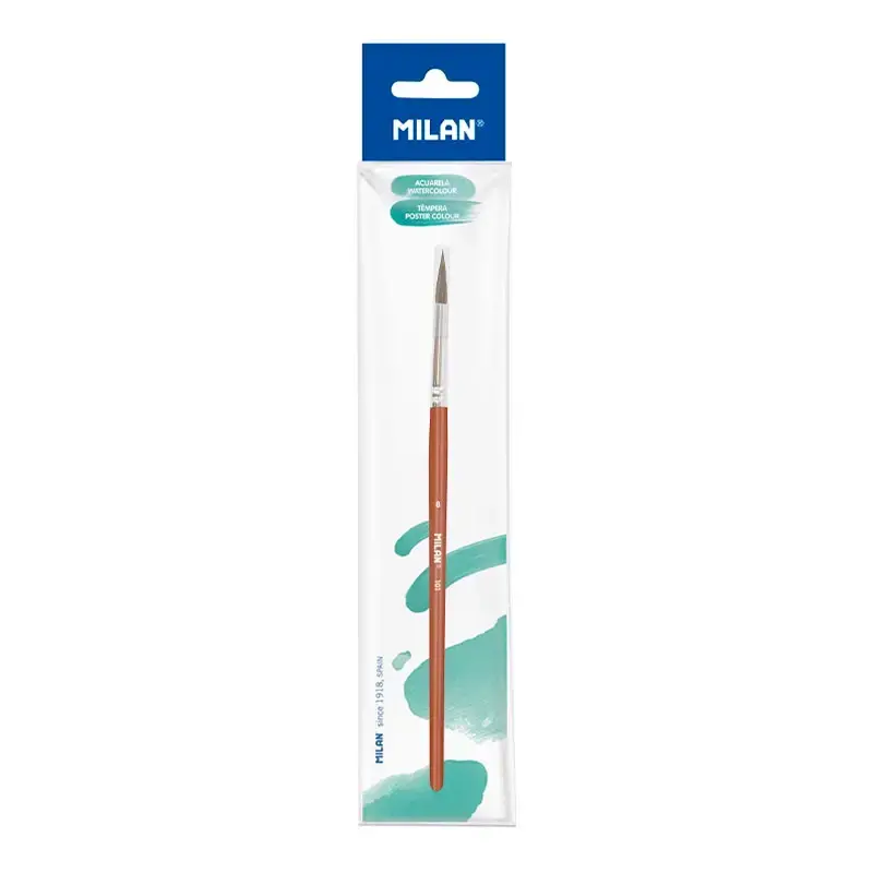 Sachet pinceau scolaire rond série 101 nº 8