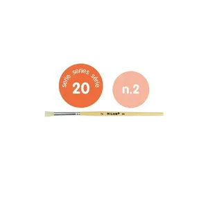 Sachet 12 pinceaux pour pochoir à poils courts série 20 nº 2
