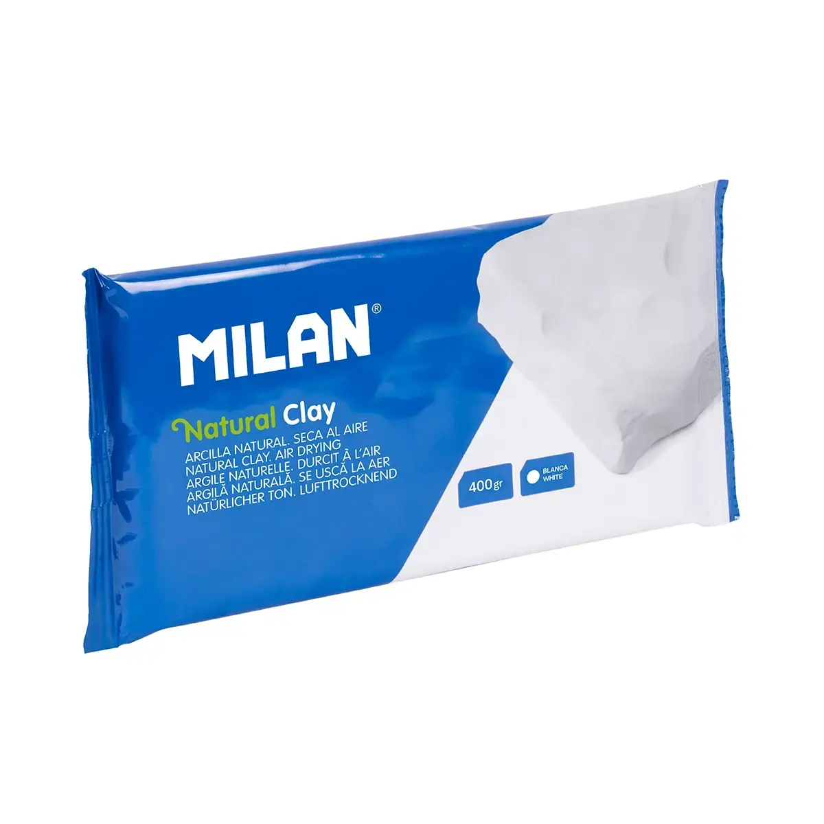 Argile naturelle durcit à l'air, blanche (400 g)