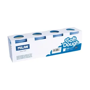 Boîte 4 pots 116 g pâte à modeler Soft Dough, blanche
