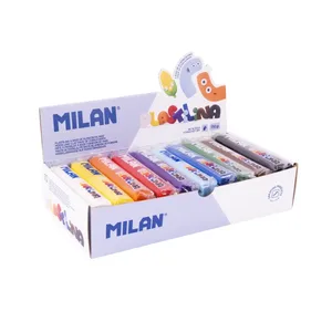 Bôite présentoir 10 barres de pâte à modeler de 150 g, couleurs assorties