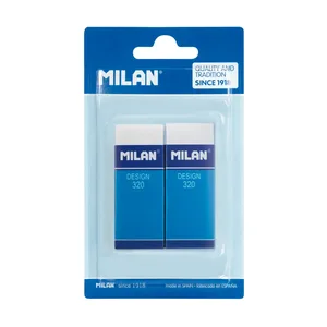 Boîte 2 gommes Design nata® 320 avec manchon en carton
