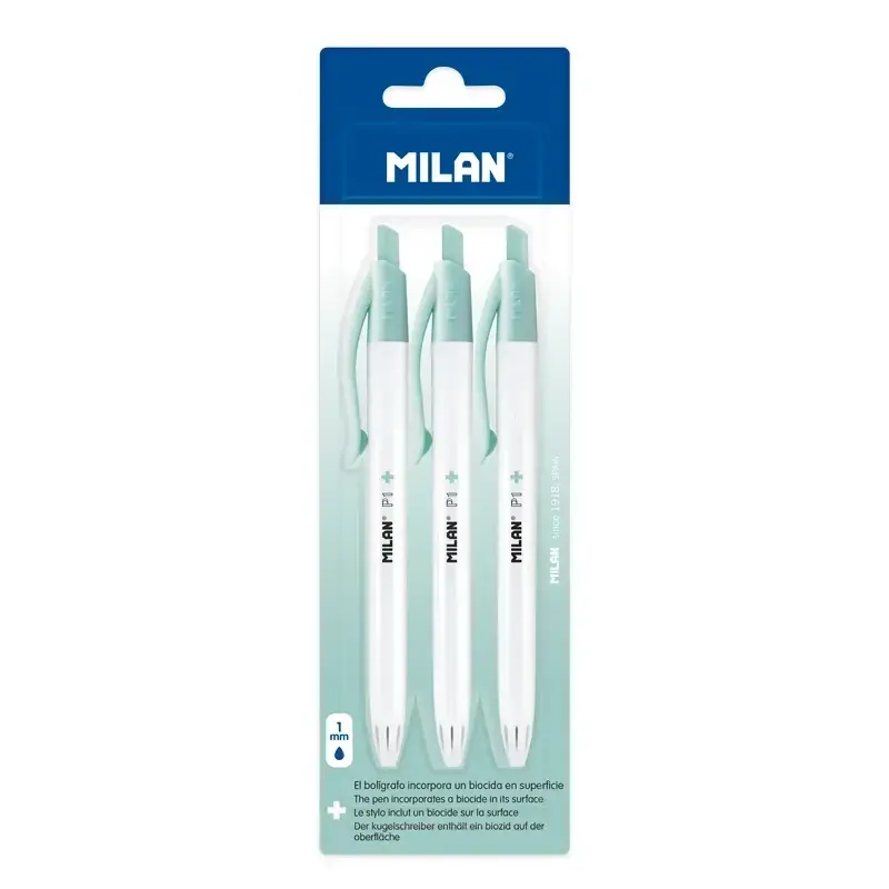 Blister 3 stylos P1 encre bleue, série Édition +