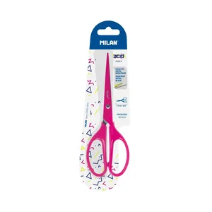 Blister ciseaux de bureau 17 cm série Acid, rose