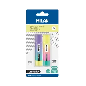 Blister 2 bâtons de colle 8 g Sunset