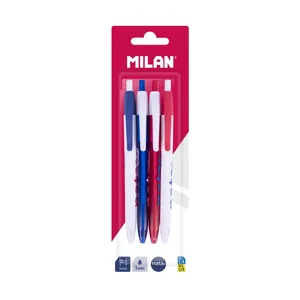 Blister 4 stylos P1 à encre bleue, MILAN nata® 624