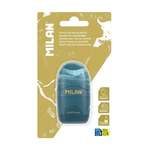 Blister gomme avec taille-crayon CAPSULE Lava
