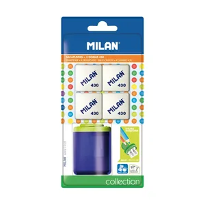 Blister 1 taille-crayons COLLECTION + 4 gommes 430