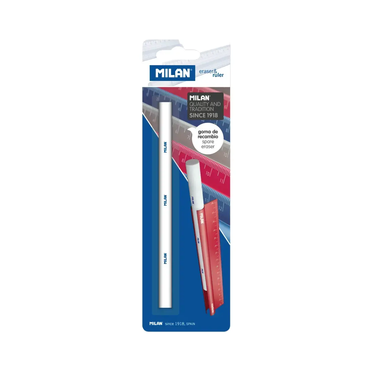 Blister recharge gomme pour eraser&ruler