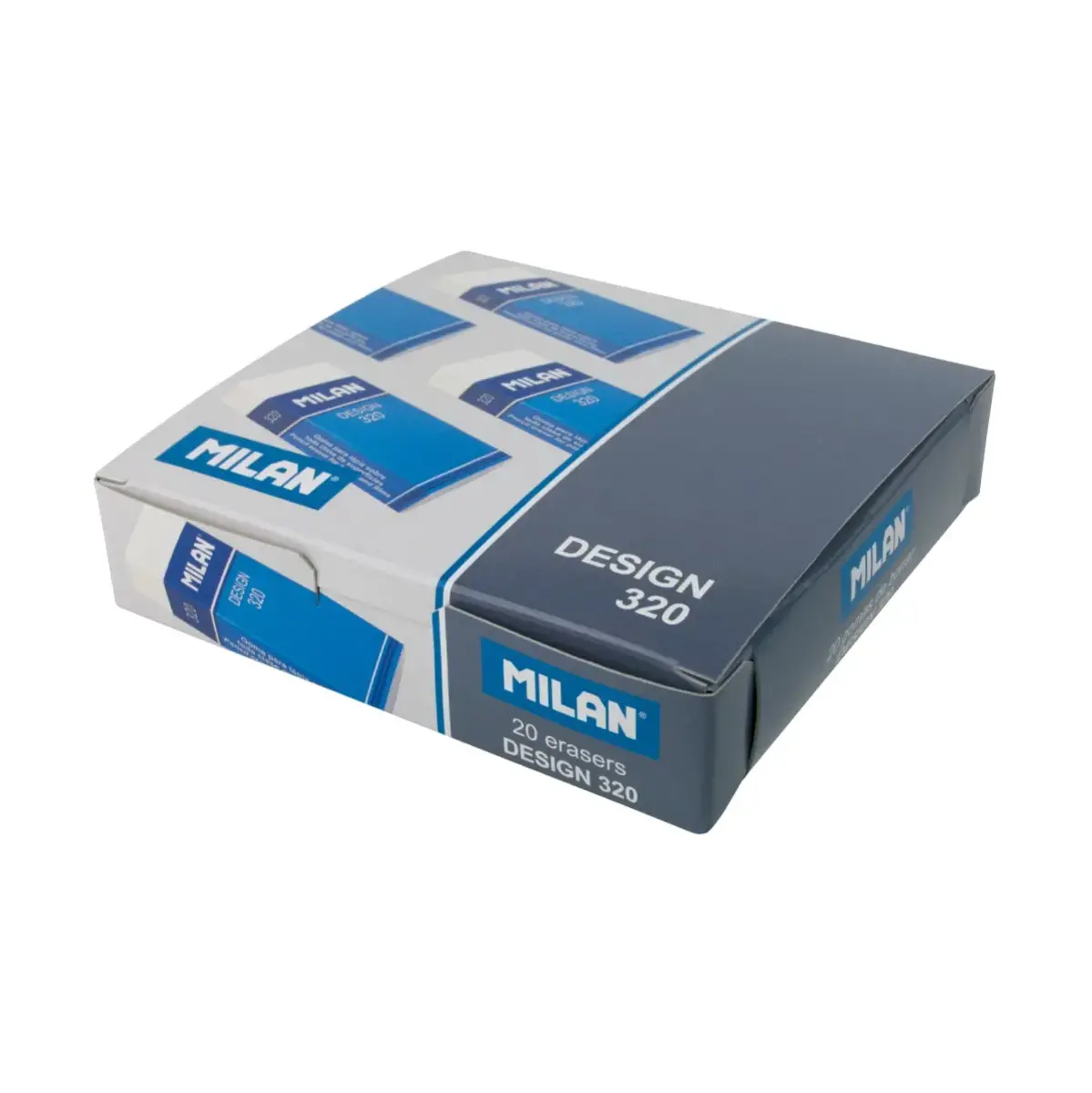 Boîte 20 gommes nata® 320 pour bureau (avec manchon en carton etemballées individuellement)