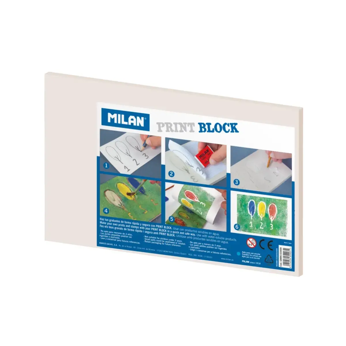 Plaque de gravure Print Block grande 15 x 30 x 0,9 cm