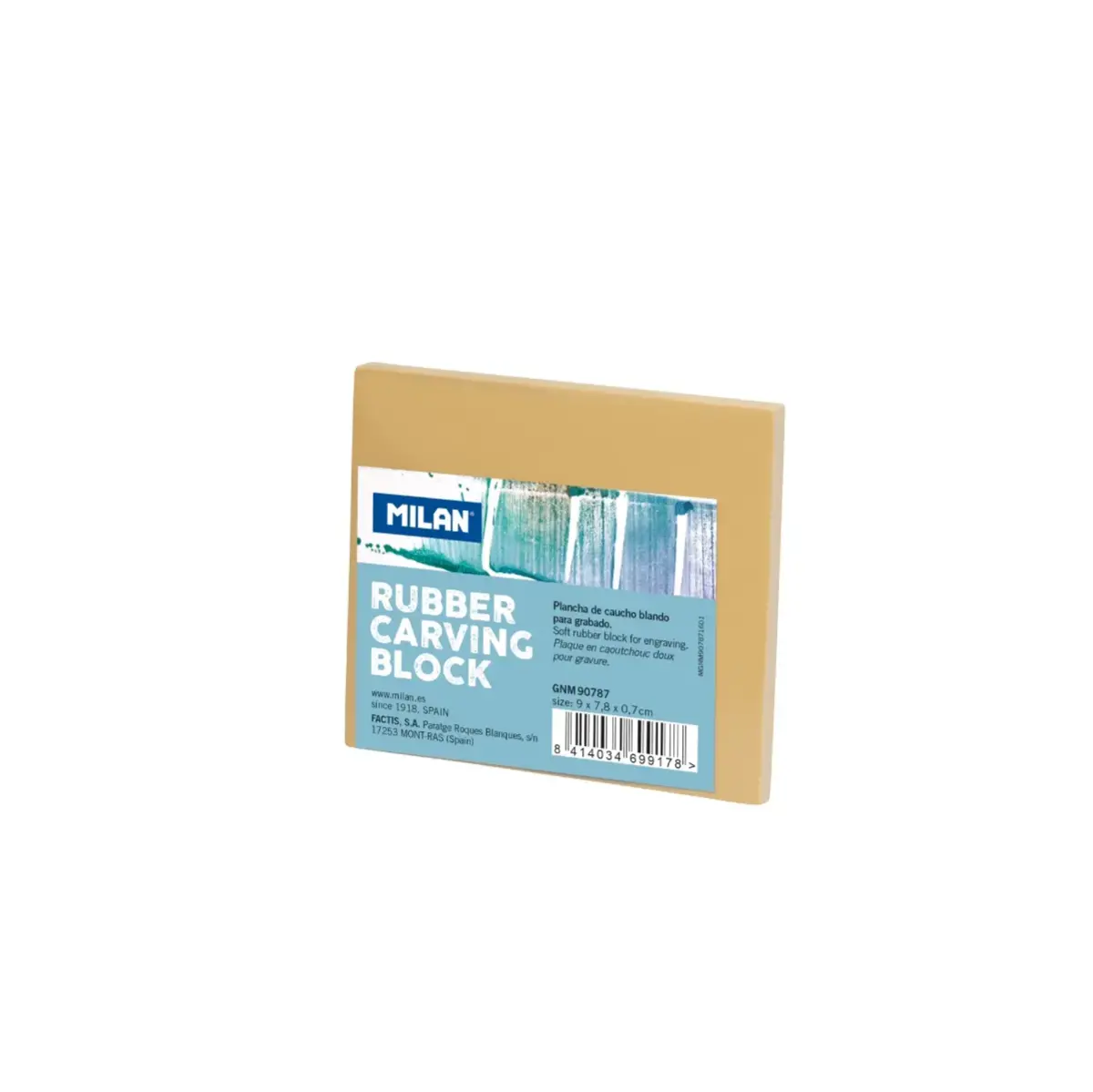 Plaque de gravure Rubber Carving Block petite 9 x 7,8 x 0,7 cm