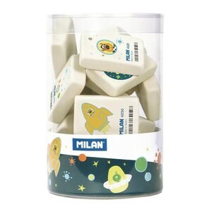 Pot 20 gommes avec dessins enfantins Space 4520