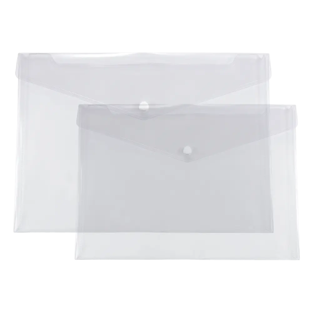 PACK DE 12 ENVELOPPES POLYPRO A4 ET A4+ TRANSPARENT