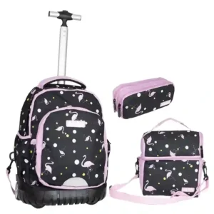 CARTABLE TROLLEY FLAMENCO NEGRO 3 PIECES