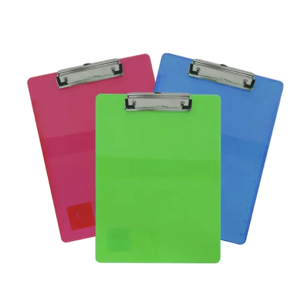 PORTE-BLOC A4 EN PLASTIQUE TRANSLUCIDE