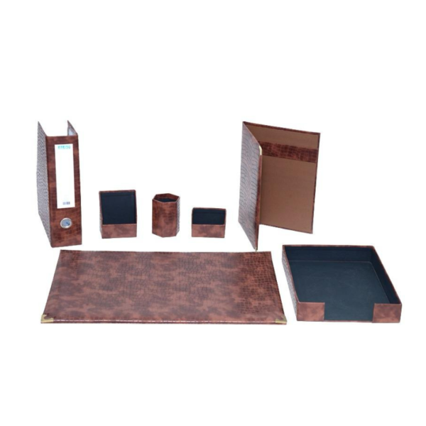 ensemble de bureau simili cuir