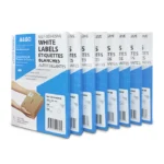 Étiquettes blanches autocollantes