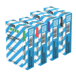 Boîtes 12 marqueurs tableau Steady Algo effaçables professionnels