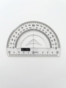 rapporteur 10 cm transparent