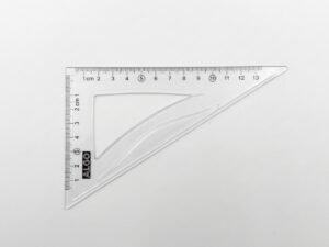 equerre 13 cm transparent
