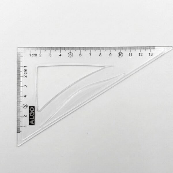 equerre 13 cm transparent